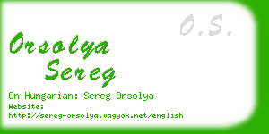 orsolya sereg business card